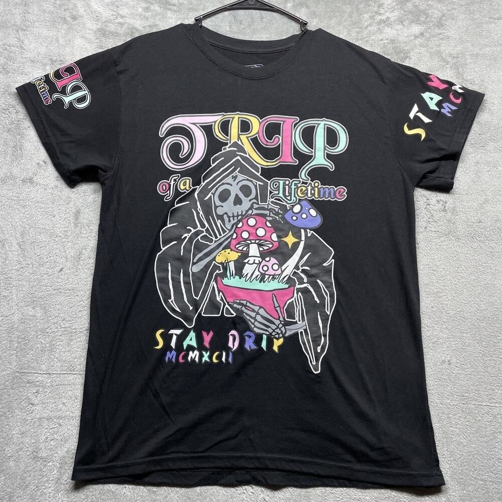 Fresh Laundry T Shirt Unisex Large Tripp Of A Lifetime Graphic Crew Reaper